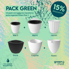 Cargar imagen en el visor de la galería, Pack Green / 6 maceteros