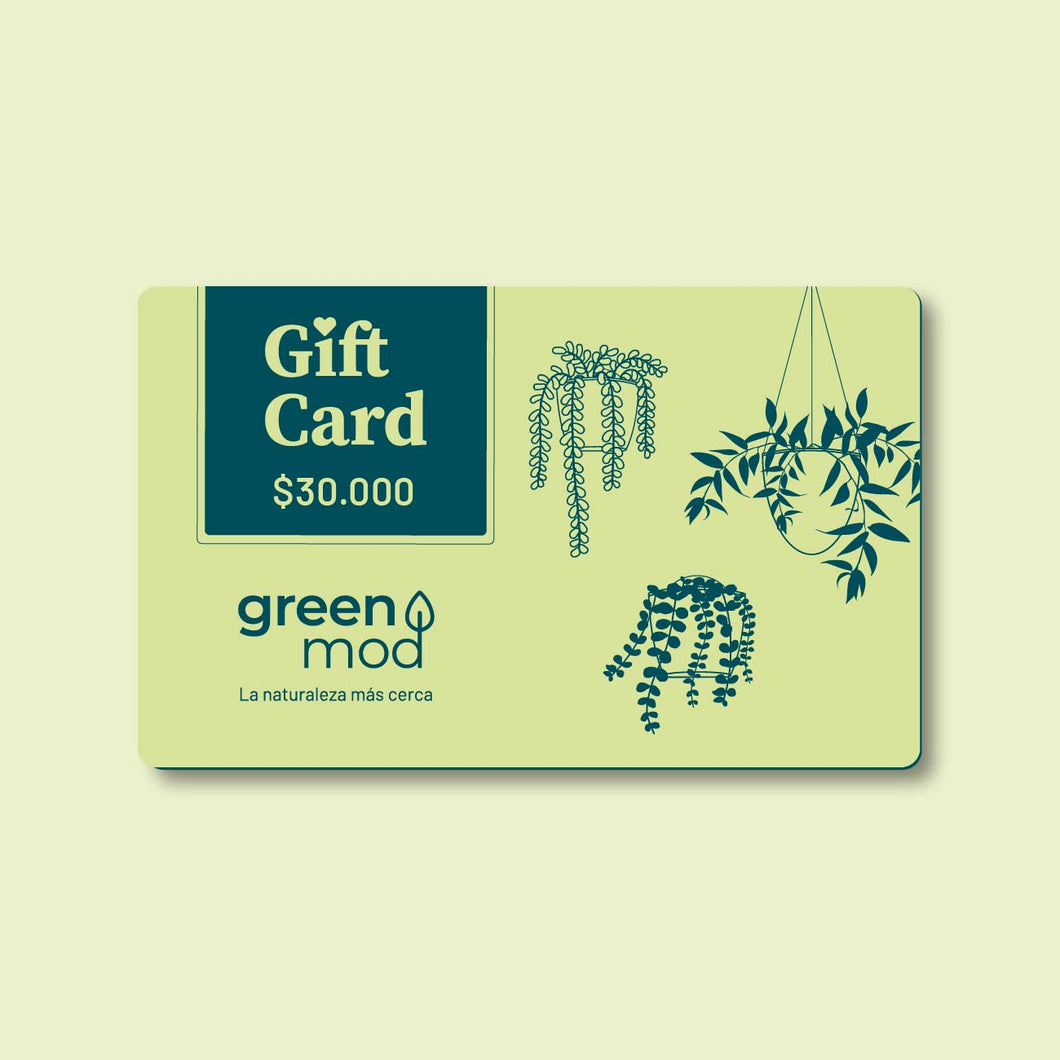 · Gift Card $30.000